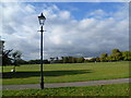TQ2974 : Lamp post on Clapham Common by Marathon