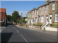 View west along College Road