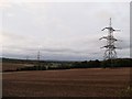 TQ3963 : Power Lines to Rowdown Wood by David Anstiss