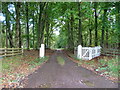 NH7343 : Driveway to Nairnside House by Dave Fergusson