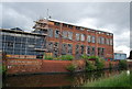 Derelict factory, Grand Union Canal