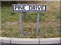 Pine Drive sign