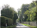 Lane south from Clock House crossroads