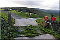 Cattle grid on Burnt Hill