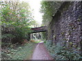 Bridge over former railway near Varteg