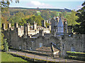 Bolton Hall chimneys and roofs