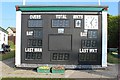 Scorebox, Colwall cricket ground