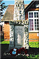 Obelisk war memorial, School Street, Church Lawford