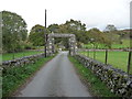 Stone entrance way near Llanfacreth