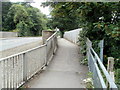 Pedestrian bridge alongside Oldmixon Bridge, Weston-super-Mare