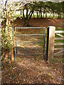 Footpath Gate of the footpath to St.Peter