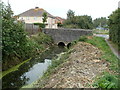 Cross Rhyne passes under Loxton Road, Weston-super-Mare