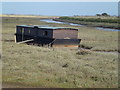 TF8044 : House boat on the salt marsh by Richard Humphrey