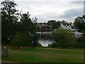 Looking across to Thames Ditton Island from Hampton Court Park