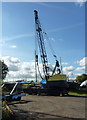 TR0262 : A crane at Iron Wharf, Faversham by pam fray
