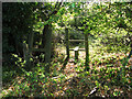 Stile on footpath from Otley Bottom to High House