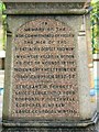 Plaque, Tirah War Memorial, Borough Gardens, Dorchester