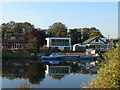 Modern house being built on Penton Hook