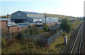 Industrial buildings by the railway at Creswell