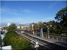 TQ2976 : View from the footbridge at Wandsworth Road station by Marathon