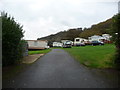 Part of a static caravan park near Llangrannog