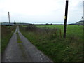 Part of the farm access track to Eisteddfa farm