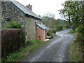 Lane junction near Penmorfa