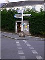 Signpost in Staverton