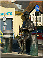 SZ0190 : Sculpture of Robert Baden-Powell, Poole, Dorset by Peter Trimming