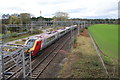 Virgin Train passing Milford