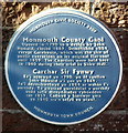 Blue plaque, former Monmouth County Gaol