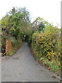 Northern end of Prescoch Lane, Pontymoile, Pontypool