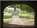 SO8844 : Croome Landscape Park - from under the dry arch bridge. by Chris Allen