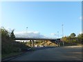 Bridge over A500 and partial roundabout 