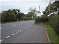 SJ5553 : Lay-by south of A49/A534 junction at Ridley by David Smith