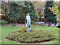 SD9905 : Ammon Wrigley Statue, Uppermill by David Dixon