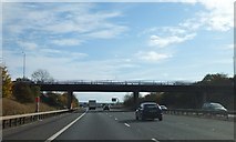 SU1082 : The eastern bridge over M4 at junction 16 by David Smith