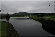 NN1784 : Basin above Top Lock , Gairlochy by Peter Bond