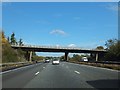 Minor road bridge over M4 in Great Hazes Wood