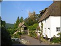 The way to the church, North Bovey