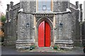 TQ2887 : St Michael, South Grove, Highgate - West doorway by John Salmon