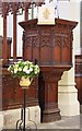 TQ2887 : St Michael, South Grove, Highgate - Pulpit by John Salmon