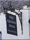 TM2374 : The Queens Head Public House sign by Geographer