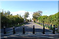 Bollards in Bedenham Lane