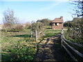 Reconstructed lookers hut at Romney Warren Country Park