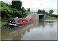 Moored narrowboats near Barnton, Cheshire