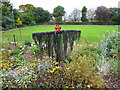 TR1167 : A Hallowe'en "scarecrow" in The Castle Gardens, Whitstable by pam fray
