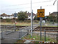 Tram crossing near Ampere Way