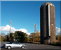 Silo and Masts at Dunmore Farm