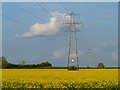 Farmland and pylons, Garsington